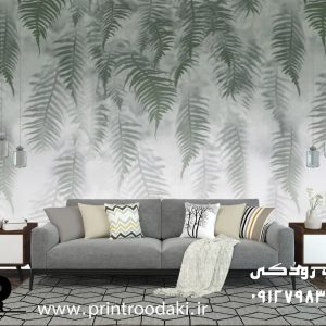 چاپ پوستر دیواری پتینه برگ های استوایی