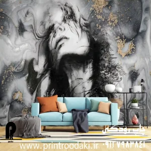 چاپ پوستر دیواری پتینه چهره زن