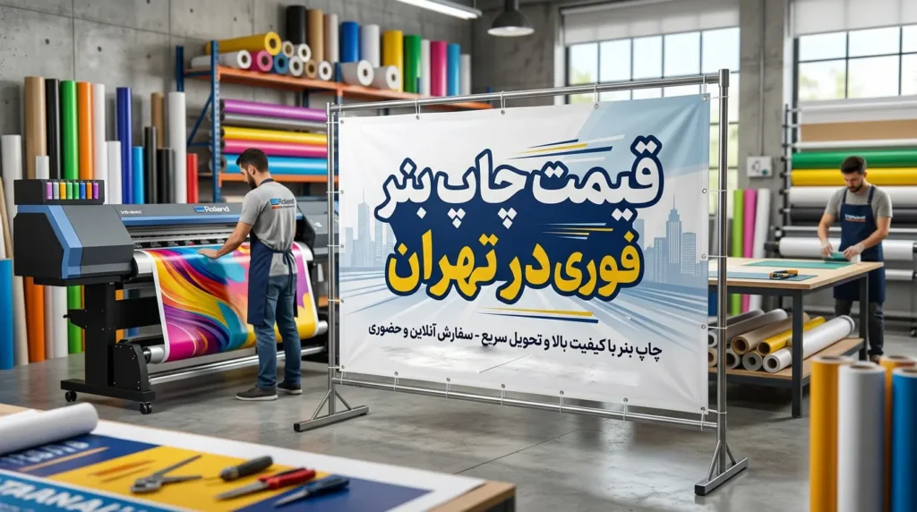 عکس قیمت چاپ بنر فوری در تهران