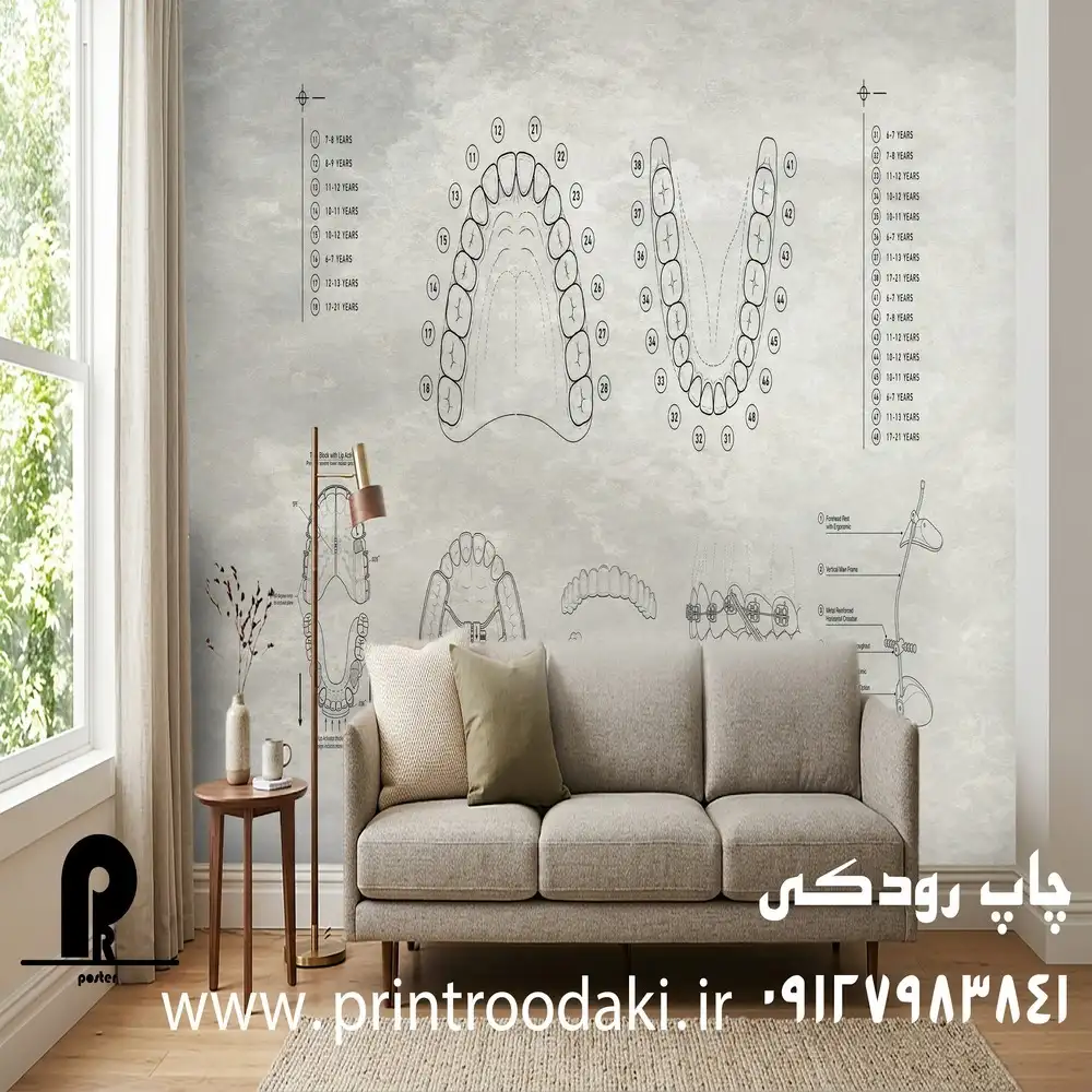 چاپ پوستر دیواری دندان پزشکی